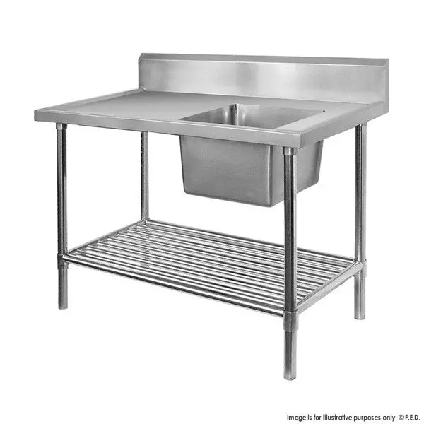 Modular Single-Right Sink Bench With Pot Undershelf – 1200Mm (Ssb7 Series) 1