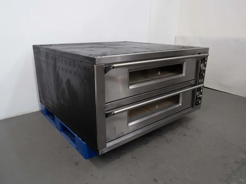 Moretti Forni Pd 105.105 Double-Deck Pizza Oven With Stainless Steel Stand – 778660 1