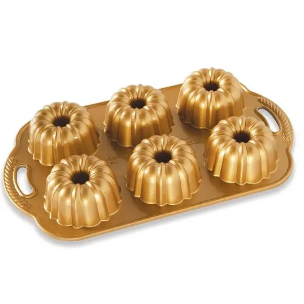 Nordicware Mini Bundtlettes Pan – Set Of Six Small Bundt Molds 1