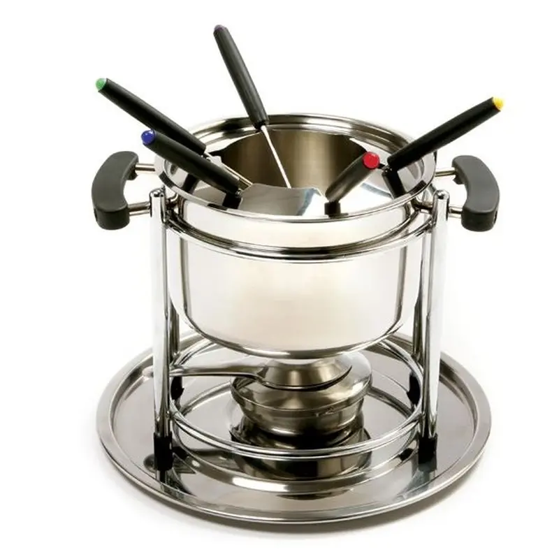 Norpro 10-Piece Stainless Steel Fondue Set – Complete Dinner Kit 1