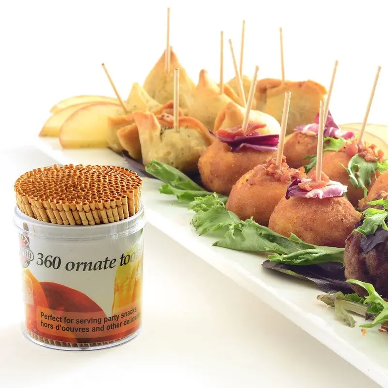 Norpro 360 Ornate Wooden Toothpicks – 360 Count, 2.5 Inches 1