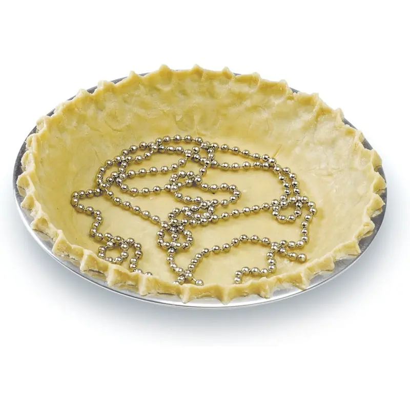 Norpro Stainless Steel Pie Weight Chain – 6-Foot Adjustable Crust Support For Blind Baking 1