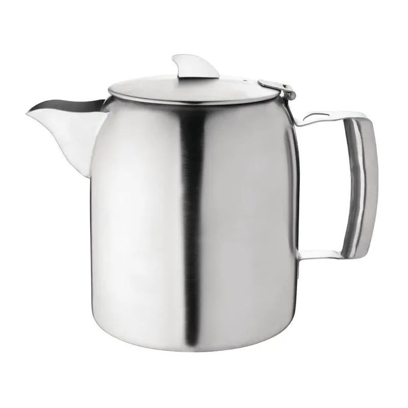 Olympia Airline-Style Stainless Steel Teapot – 1.6-Litre Commercial Grade (Dp125) 1