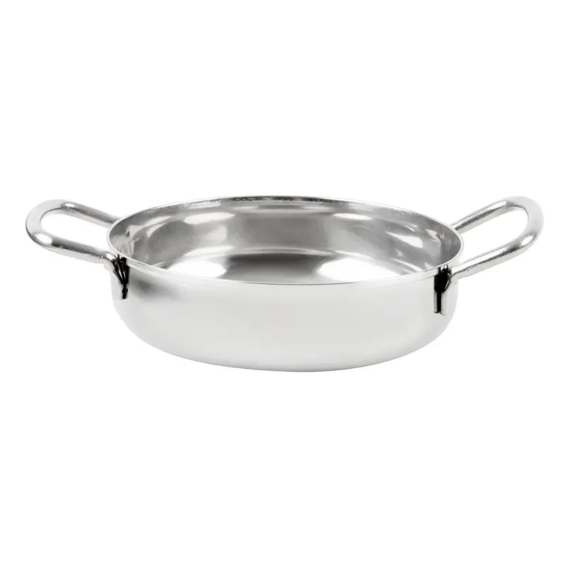 Olympia Double-Handled Stainless Steel Appetizer Dish – 125Mm Diameter (Hy100) 1