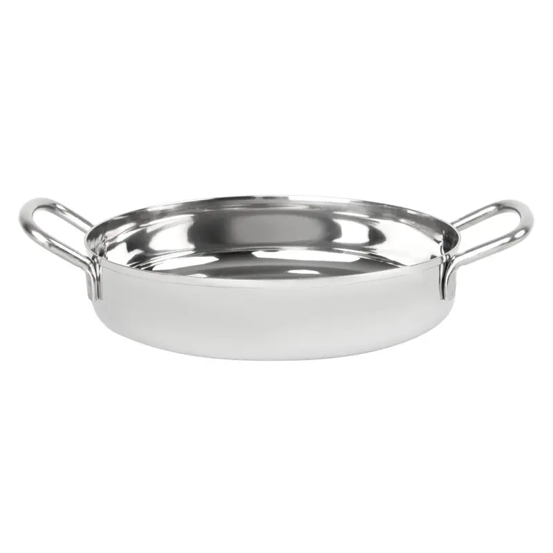 Olympia Double-Handled Stainless Steel Presentation Dish – 150Mm Diameter (Hy101) 1