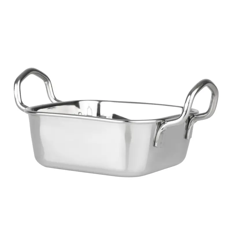 Olympia Stainless Steel Square Presentation Dish – 115Mm × 115Mm (Hy123) 1