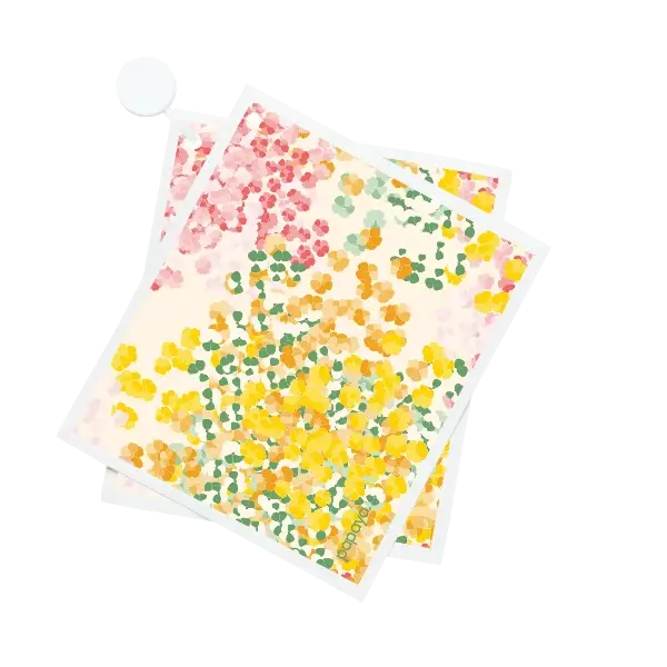 Papaya Reusable Bamboo Fiber Paper Towels 1