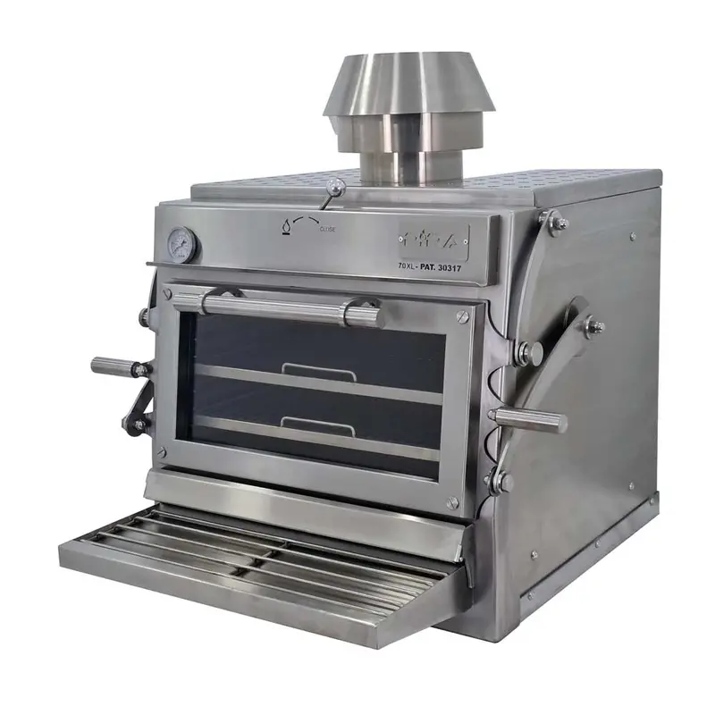 Pira 70 Xl Silver Ed Charcoal Oven – Model 480.107 1