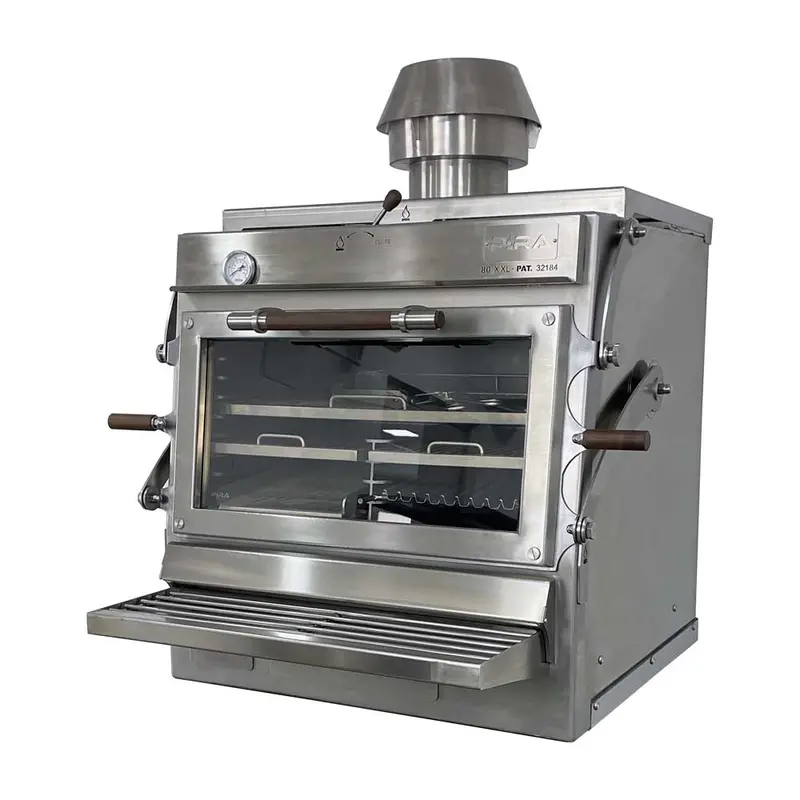 Pira 80 Xxl Silver Ed Charcoal Oven – Model 490.108 1