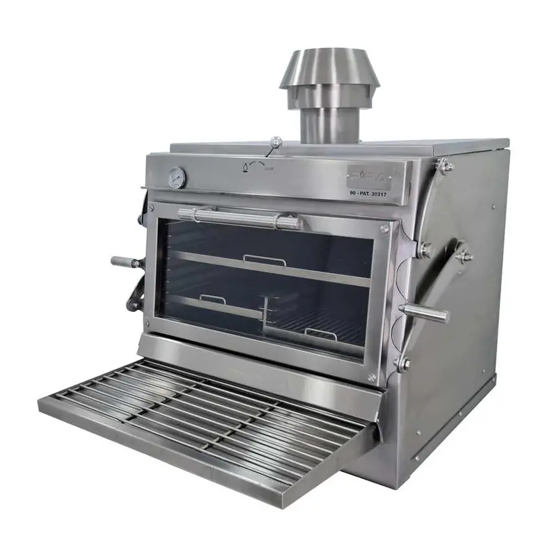 Pira 90 Cm Silver Ed Charcoal Oven – Model 500.107 1