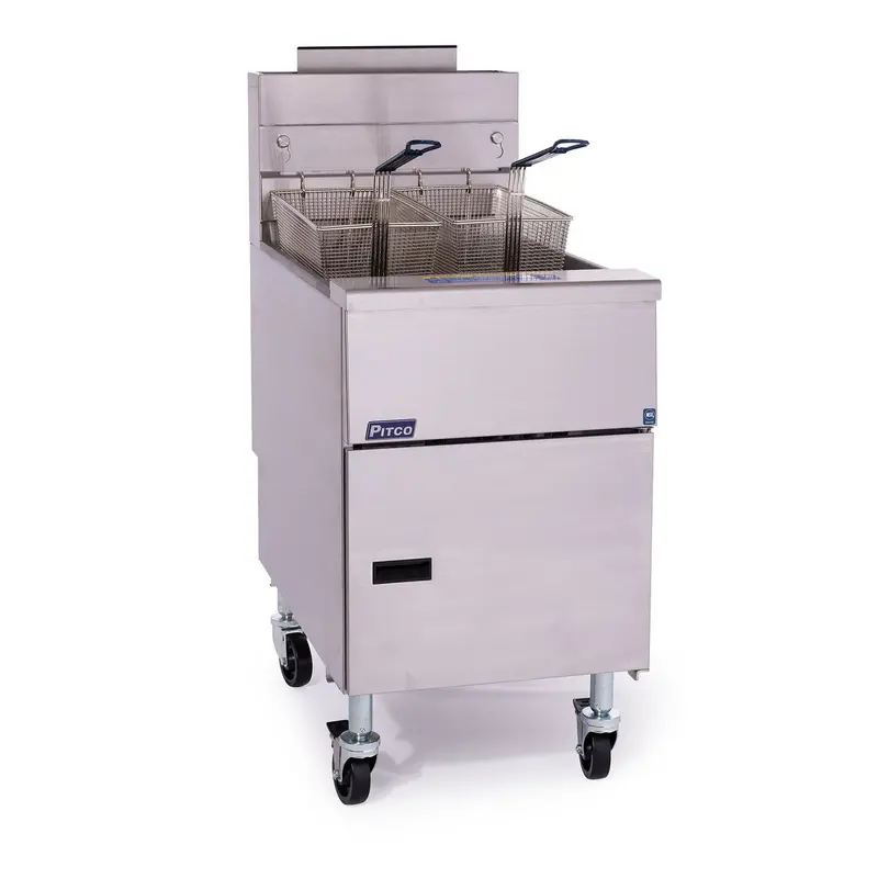 Pitco Vf-35S Lp Solstice Floor Fryer – 35 Lb Stainless Steel, 70,000 Btu 1
