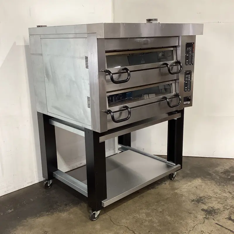 Pizzamaster Pm922Ed Commercial Pizza Oven – Dual-Zone Deck Oven With Stone Bed (837843) 1