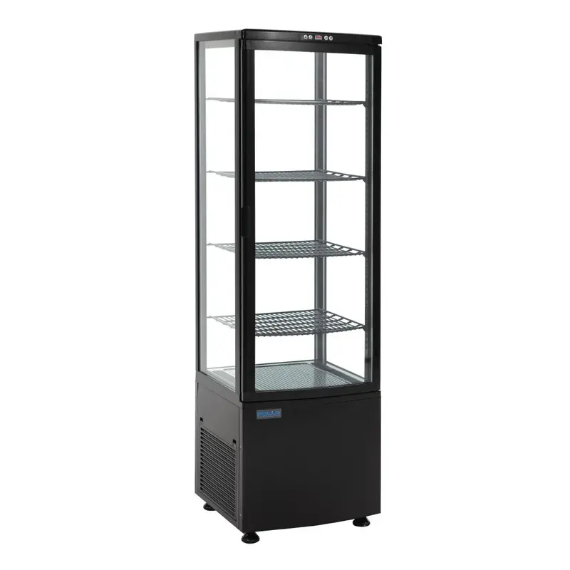 Polar C-Series 235L Curved-Door Black Display Refrigerator Cx573-A 1