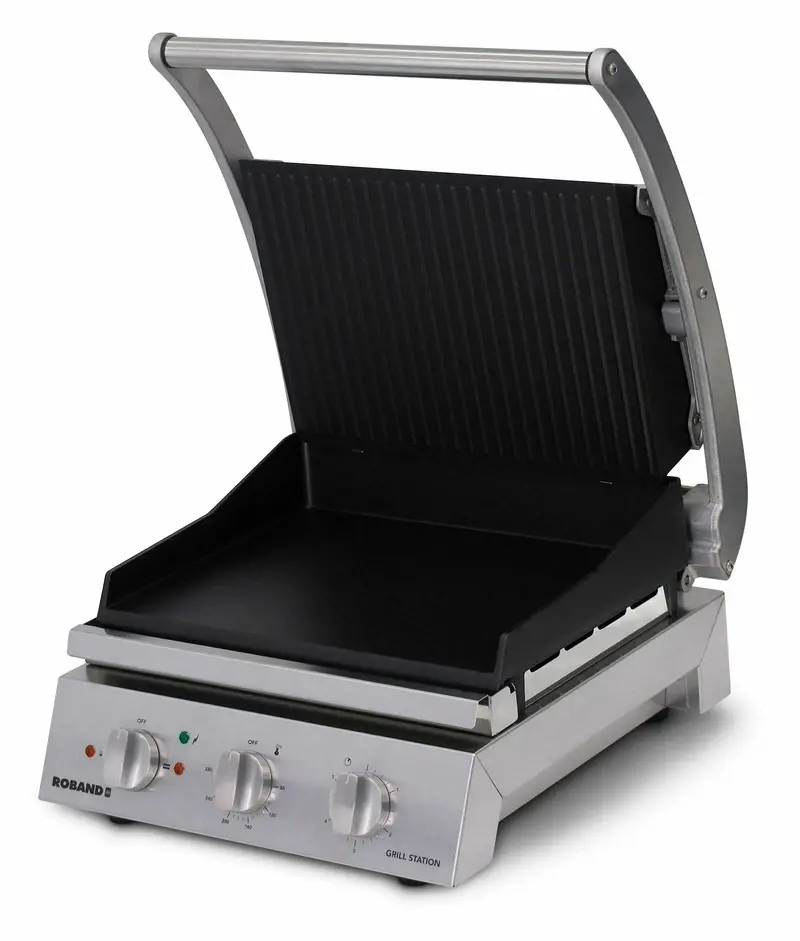Roband Grill Station 6-Slice – Non-Stick Ribbed Top Plate (Gsa610Rt) 1