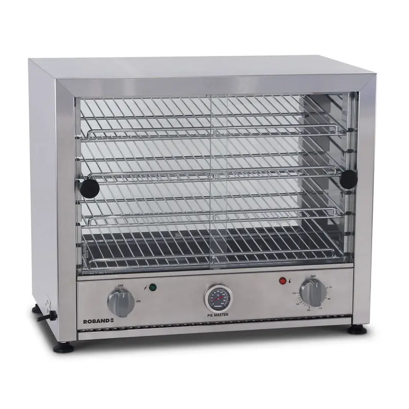 Roband Pm50G Dual-Sided Glass-Door Pie & Food Warmer – 50-Pie Capacity 1