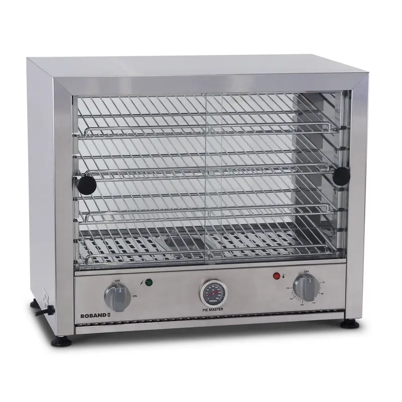 Roband Pm50Lg Dual-Sided Glass-Door Pie & Food Warmer With Interior Light – 50-Pie Capacity 1