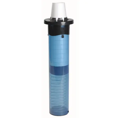San Jamar C5450C Sentry Adjustable In-Counter Cup Dispenser – Blue Finish 1