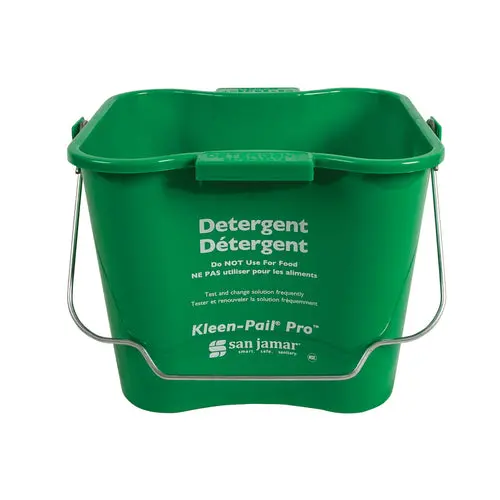 San Jamar Kpp256Gn Kleen-Pail Pro 8-Quart Color-Coded Sanitizing Bucket – Green 1