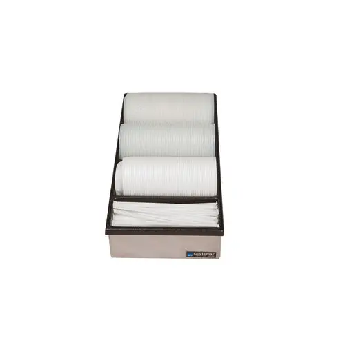 San Jamar L2150 Slim Countertop Lid & Straw Organizer – Narrow Design 1