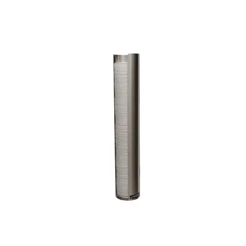 San Jamar L3400 Single-Lid Wall Mount Dispenser – 12–24 Oz Capacity, Stainless Steel 1