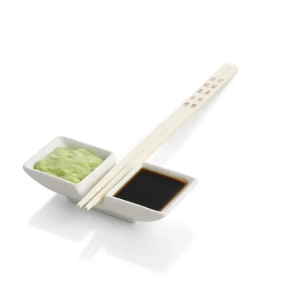 Sauce & Chopstick Serving Tray – Dual-Function Dish 1