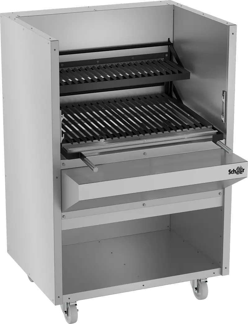 Scheer P640-1000 Parrilla Grill – Charcoal & Wood-Fired, 1000Mm Wide – 640 Series 1