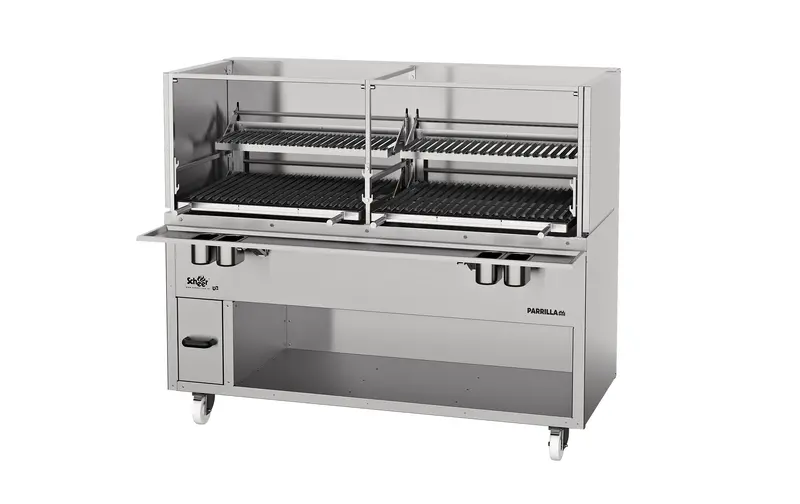 Scheer P640-1800 Dual Charcoal Parrilla Grill – 1800Mm Wide – 640 Series 1