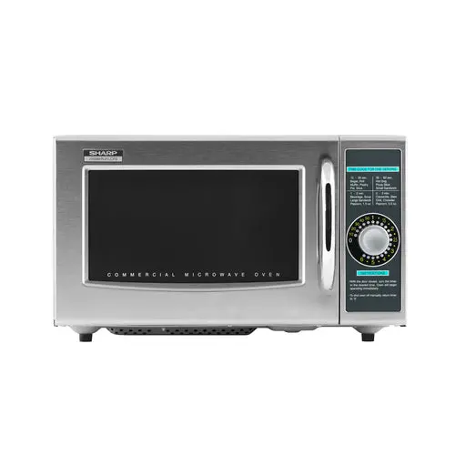 Sharp R-21Lcfs Commercial Microwave – 1000W, 1.0 Cu Ft Medium-Duty Oven 1