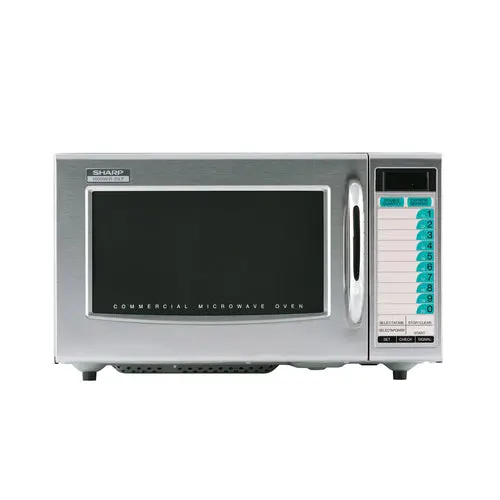 Sharp R-21Ltf Commercial Microwave Oven – 1000W, 1.0 Cu Ft Medium-Duty Model 1