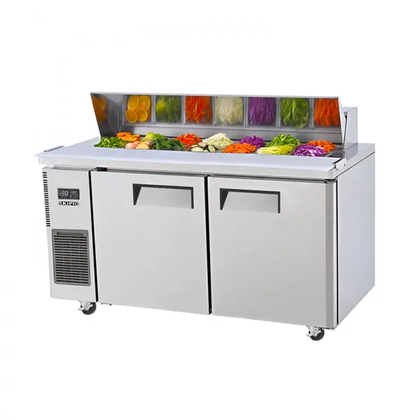 Skipio Shr15-2 420-Series Salad Prep Table With Hood Lid 1