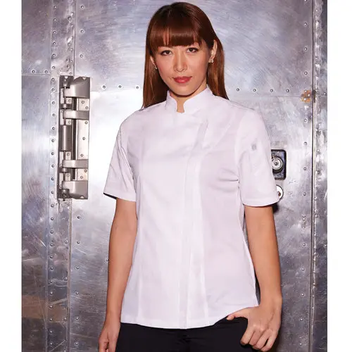 Springfield Women’S Single-Breasted Chef Coat – Crisp White, Regular Fit 1