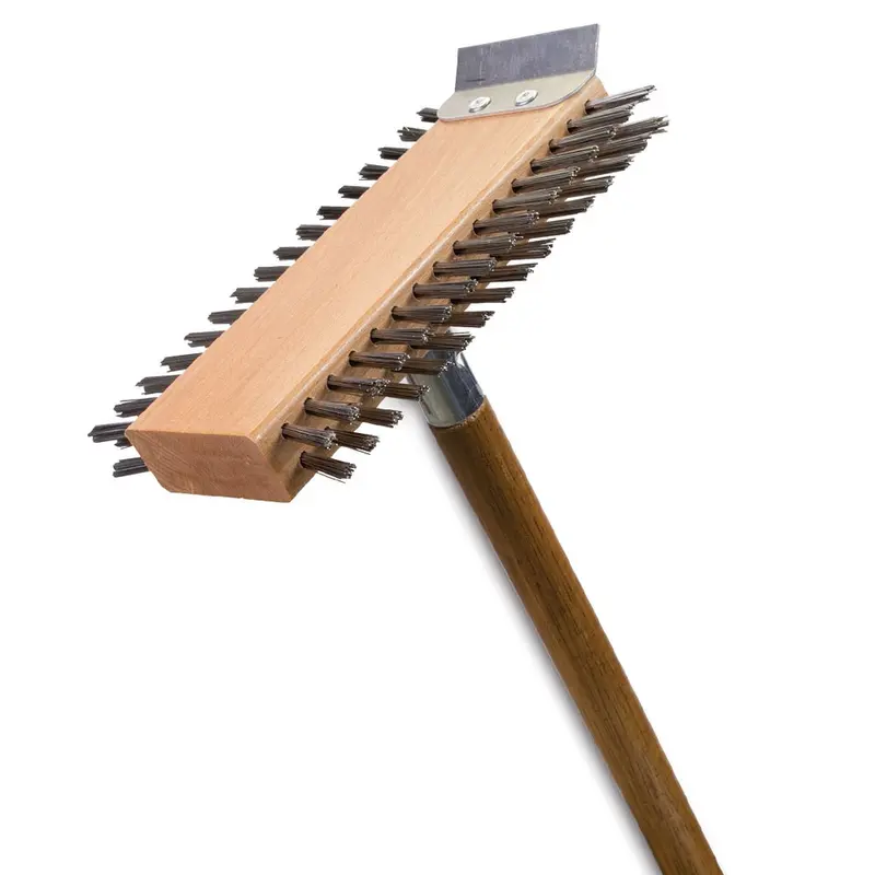 Stainless Steel Broiler Power Grill Brush – 29-Inch Ergonomic Handle For Deep Cleaning 1