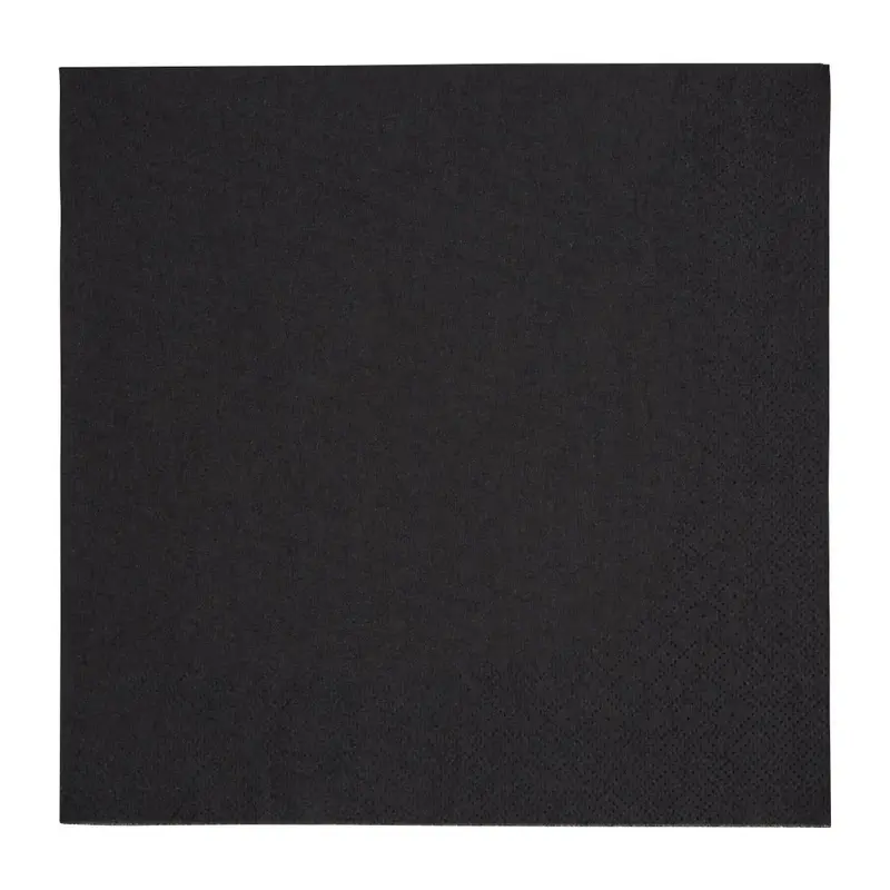 Stylish Black Dinner Napkins – 400×400 Mm, 3-Ply, 1/4 Fold, Eco-Conscious Design (1000 Count) 1