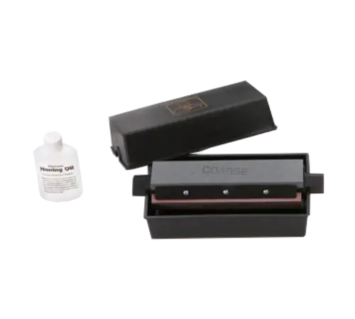 Tablecraft Mh-308 Three-Way Knife Sharpener With Honing Oil – 8" 1