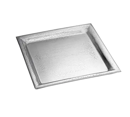 Tablecraft R1616 Remington 16-Inch Square Stainless Steel Serving Tray 1
