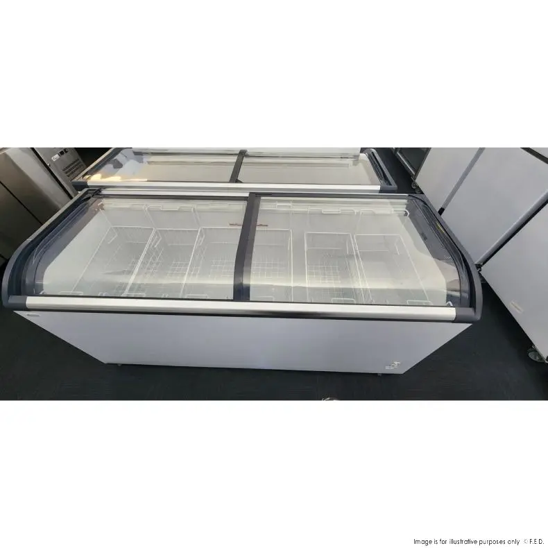 Thermaster St545-Qld237 Clearance Dual-Glass-Lid Chest Freezer On Castors 1