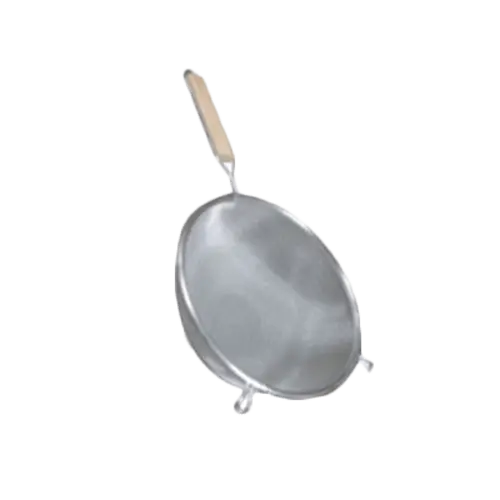 Thunder Group 8-Inch Double-Mesh Strainer With Wooden Handle 1