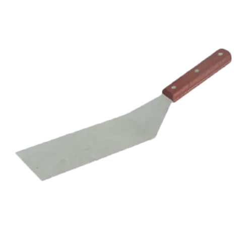 Thunder Group Heavy-Duty Solid Stainless Steel Turner With Comfort Wood Grip 1