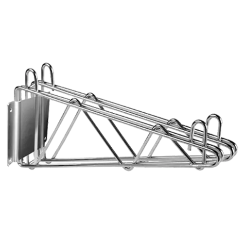 Thunder Group Wbsv224 Chrome-Plated Double-Shelf Wall Bracket – 24" Length 1