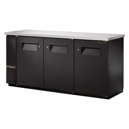 True Tbb-24-72-Hc 73" Back Bar Refrigerator – Three-Solid-Door Commercial Cabinet 1
