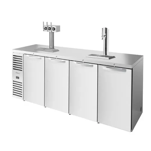 True Tdr92-Risz1-L-S-Ssss-1 Four-Section Draft Beer Cooler – 92" Refrigerated Bar Cooler 1