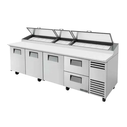 True Tpp-At-119D-2-Hc 119" Angled-Top Refrigerated Pizza Prep Table – Hydrocarbon Refrigerant 1