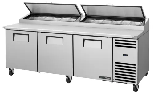 True Tpp-At2-93-Hc~Spec3 Spec Series 93" Pizza Prep Table – 3-Door Design, Hydrocarbon Cooled 1