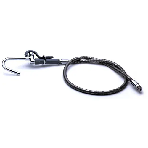 T&S Brass B-0102-A Pot & Glass Filler With Hook Nozzle And 68" Flexible Stainless Hose 1