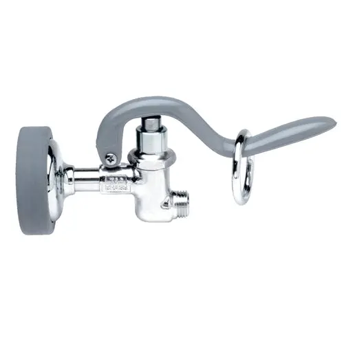T&S Brass B-0107 Standard Pre-Rinse Spray Valve — 1.15 Gpm, Gray Bumper, Doe Spray Face 1