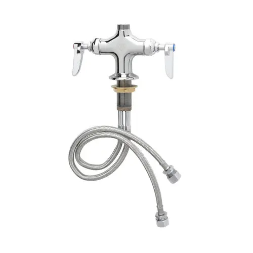 T&S Brass B-0200-Ln Single-Hole Double Pantry Faucet With Swivel Outlet (Nozzle Not Included) 1