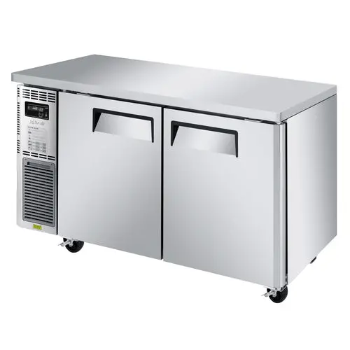 Turbo Air Jur-60S-N6 60-Inch Narrow Undercounter Refrigerator — Dual Solid Doors, 11.31 Cu. Ft. 1