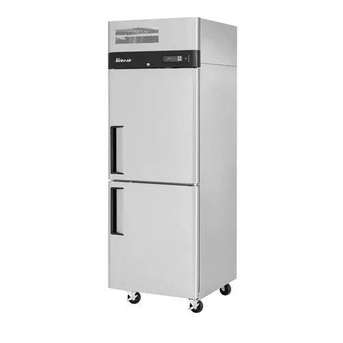 Turbo Air M3R24-2-N(-L) 21.5 Cu. Ft. Single-Section Half-Door Reach-In Refrigerator 1