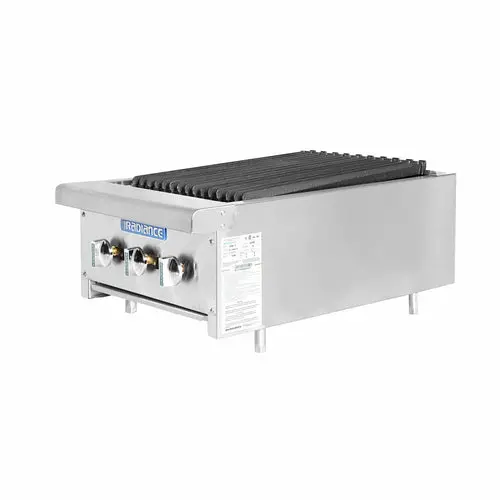 Turbo Air Tarb-18 Radiance 18-Inch Countertop Charbroiler – 3 Cast Iron Burners 1