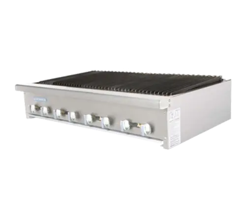 Turbo Air Tarb-48 Radiance 48-Inch Countertop Charbroiler With 8 Cast Iron Burners 1